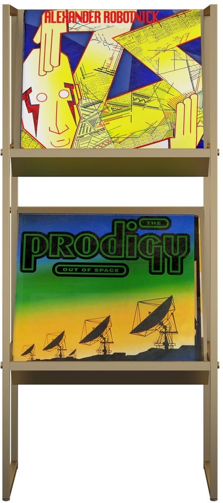 Helix-Platenkast - Vinyl Opslag - Goud
