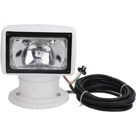Projecteurs de recherche marine étanches 100W rotatifs à 360 degrés Portables pour bateaux Projecteur halogène avec télécommande pour yachts 24V gray