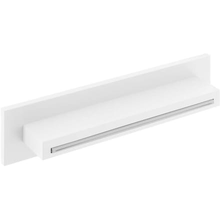 Herzbach DEEP WHITE wall spout XL for wall surface mounting 23.697000.1.07