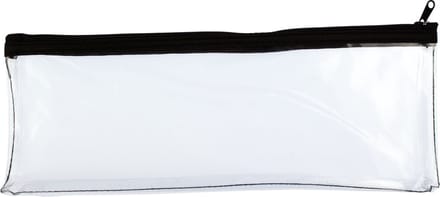 Kangaro - penetui - doorzichtig - 33 x 12,5 cm - zwarte rits