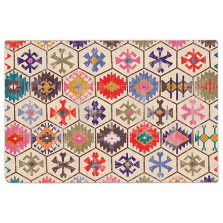 vidaXL - Vloerkleed - wasbaar - 120x180 - cm - meerkleurig