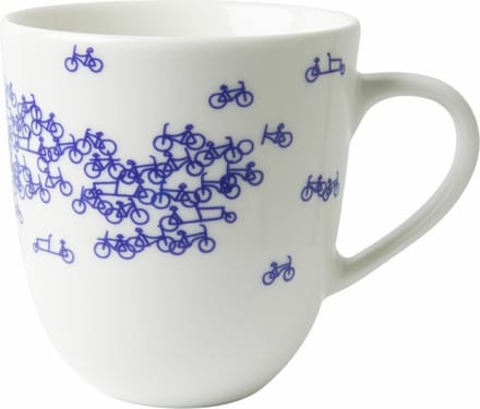Heinen Delfts Blauw - Mok De Blauwe Fiets - Keramiek - 2 stuks - 350 ml