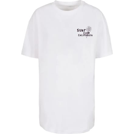 Dames-T-shirt oversized Merchcode Surf Club California