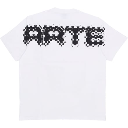 Heren T-shirt Pixel Back Tee White