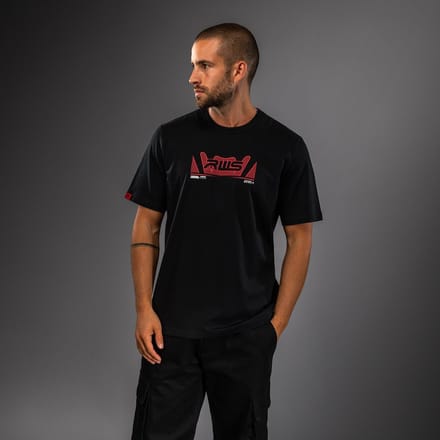 Venum x RWS 2.0 T-shirt Katoen Zwart Rood - L