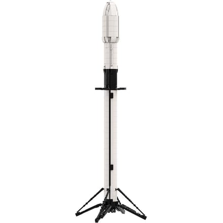 Gobricks MOC-41953 Ultimate Space X Falcon 9 [1:110 schaal] Bouwstenen Speelgoed Cadeaus white