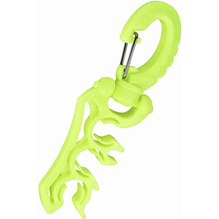 Keep Diving Plongée Sous-Marine Plastique Double Support de Tuyau BCD avec Crochet Boucle à Clip (Jaune) yellow