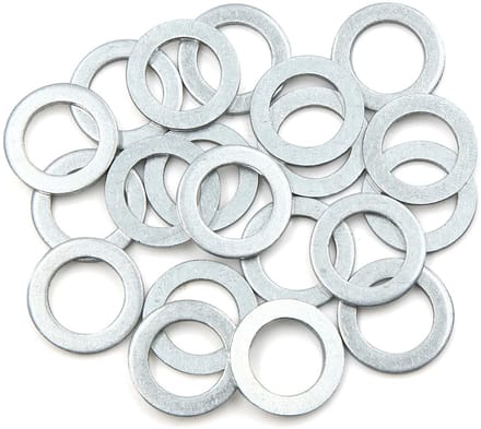 Dailygoods- Olieaftapsluitringen Aluminium - 20 Stuks