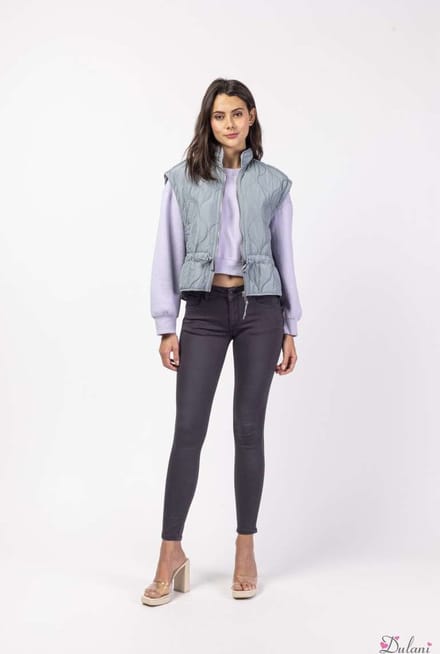 Broek Toxik3 met normale taille slim L750 antraciet grijs
