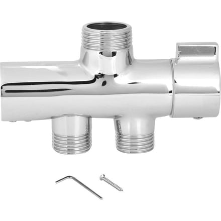 G1/2  Wandgemonteerde Douche Omleider Separator Douchekop Ventiel voor Huis Badkamer Accessoires white