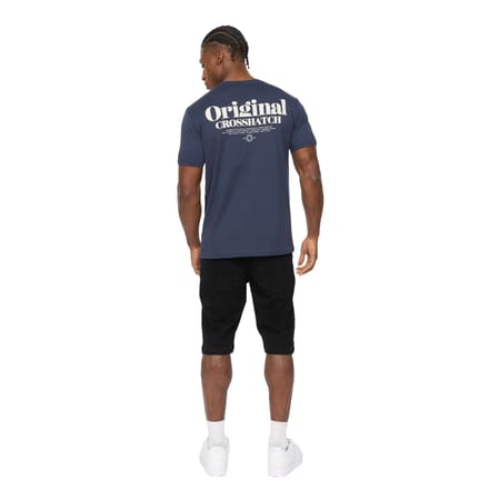 Crosshatch Heren Simtanks T-Shirt (Marineblauw)