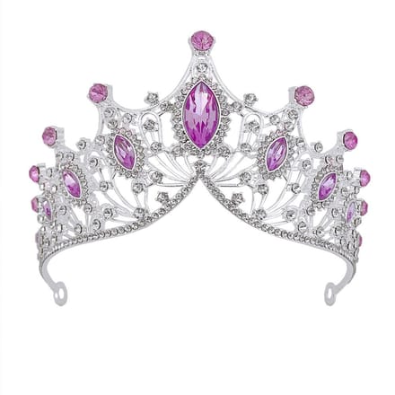 Nieuwe Violette Strass Bruidskroon Bruidsjurk Accessoires Bruids Tiara Haaraccessoires white