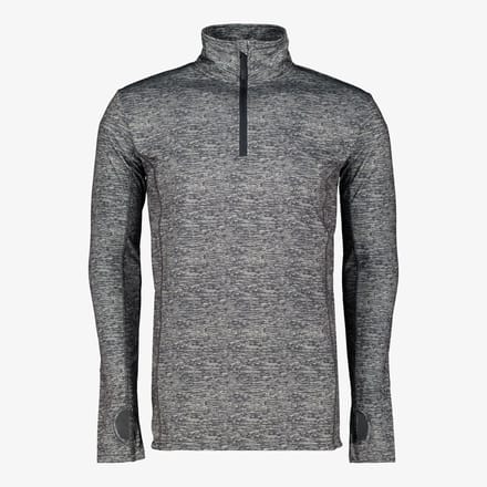 Mountain Peak heren thermoshirt met rits grijs - Maat S