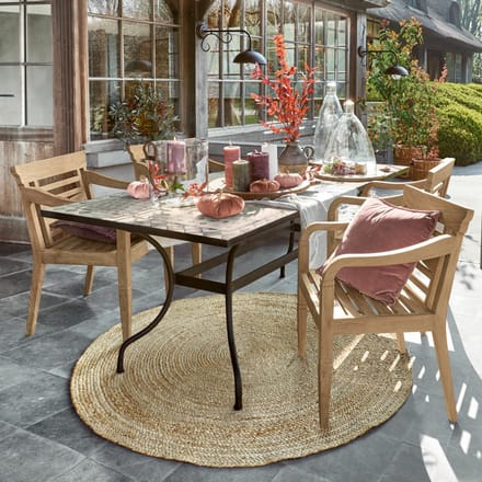 LOBERON Tafel Labaroche grijs/bont