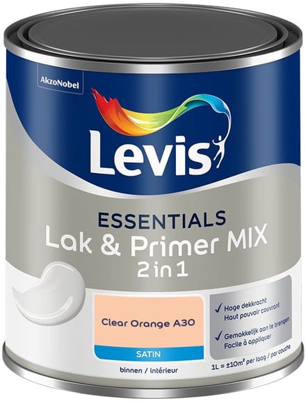 Levis - Essentials Lak & Primer Mix - Clear Orange A30 - Mengverf - 1 L