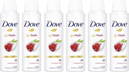 Dove Deo Spray - Go Fresh Granaatappel - 6 x 150 ml - Pomegranate & Lemon Verbana