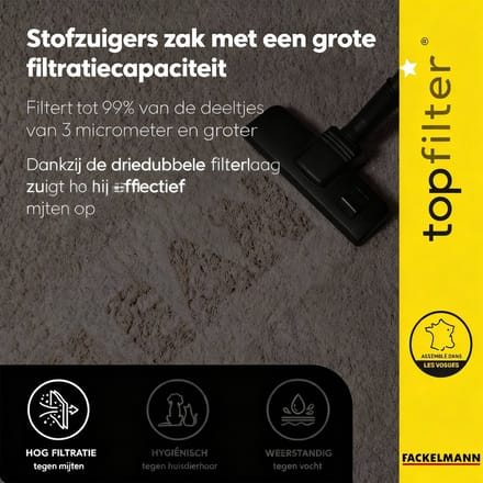 Set van 4 stofzuigerzakken Rowenta TopFilter Premium