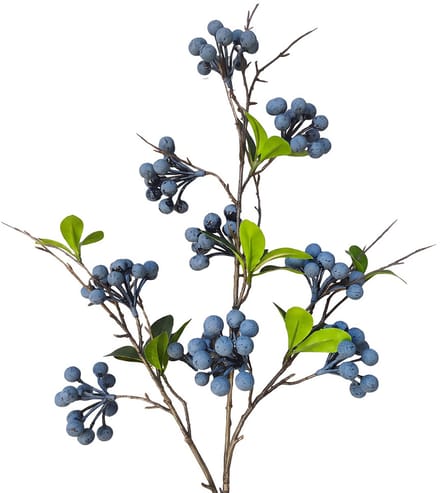 Clayre & Eef Decoratie Tak Blauw Kunststof