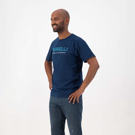 Rogelli Logo Heren Sportshirt - Korte Mouw - Blauw