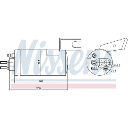 Droger, airconditioning NISSENS 95368