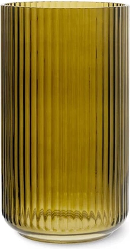 Lyngby Porcelaen vaas 38cm olive green