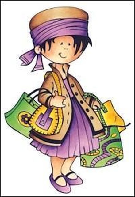 Marianne Design - Hetty Meeuwsen - Clearstamp - Shop till you drop - HM9441.