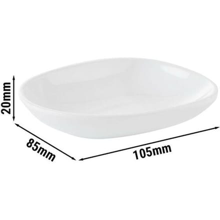 GGM Gastro (20 Stück) Teller - MINI - Melamin - 105x85mm