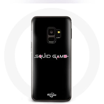 Coque - Samsung - S9 Plus - Souple - Noir - Squid Game Logo noir