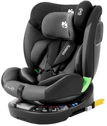 Tulano Loom 35 - Kinderautostoel - ISOFIX & Top Tether - RWF (Achterwaarts) - 0-12 jaar - Zwart/Grijs