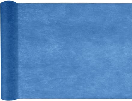 Santex Tafelloper op rol - 2x - donkerblauw - 30 cm x 10 m - non woven polyester