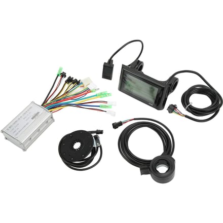 36V 48V Borstelloze Motor Controller S900 LCD Display 130X Duim Gashendel 8C Trapondersteuning Sensor Kit gray