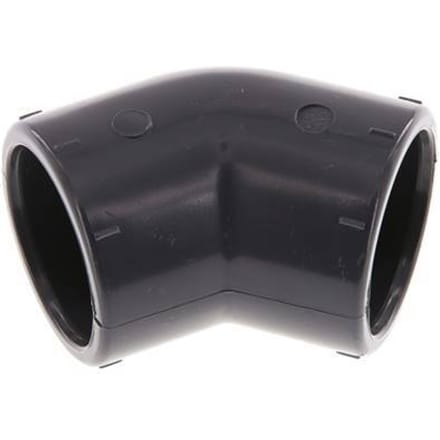PVC 45 graden L-Fitting Lijmmof 32x41mm [2 stuks]