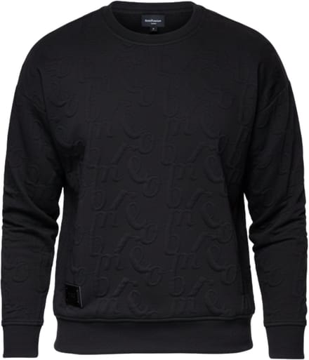 OMBRE Sweater - Loose Fit - Lange Mouw - Rits Zwart M