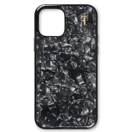 iDeal of Sweden Pearlized Case voor de Apple iPhone 12 (Pro) - Zwart