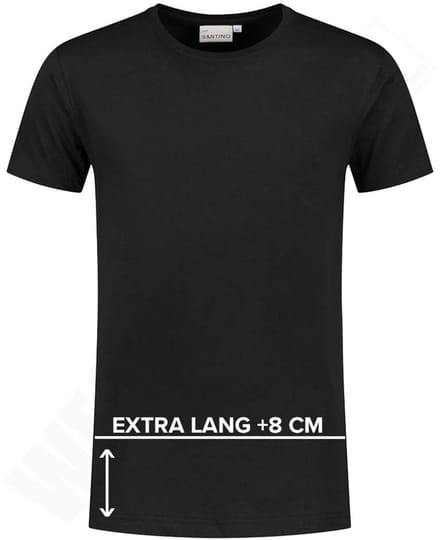 Santino T-shirt extra lang Jace plus