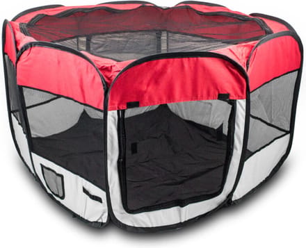 Puppybox - Dierenbox - Opvouwbaar - Hond/Kat - Rood