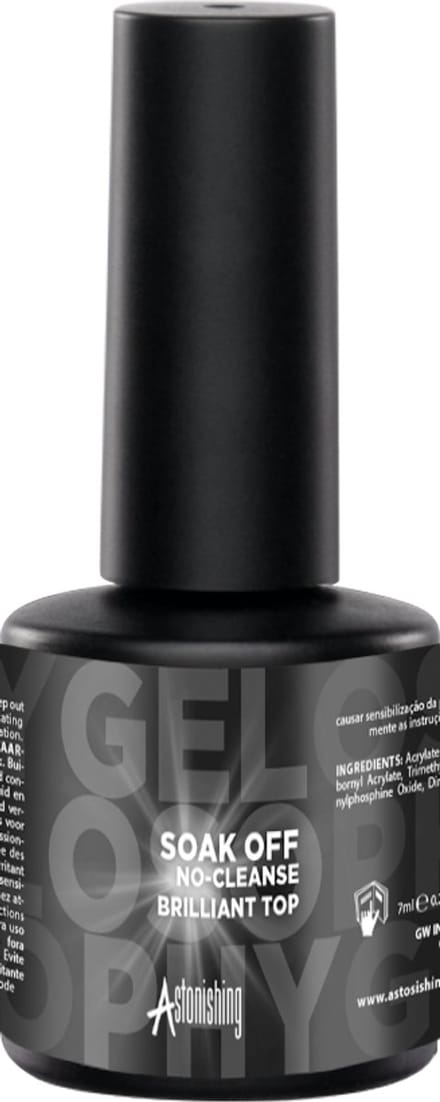 Astonishing Gelosophy Soak Off No-Cleanse Brilliant Top - 7ml