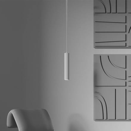 Maytoni hanglamp Calipso, wit, Ø 5,6cm, aluminium, GU10