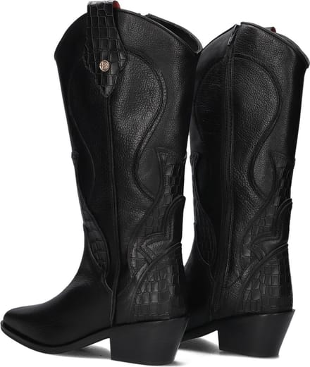 Haboob Camille Laarzen - Leer - Dames - Zwart - Maat 39