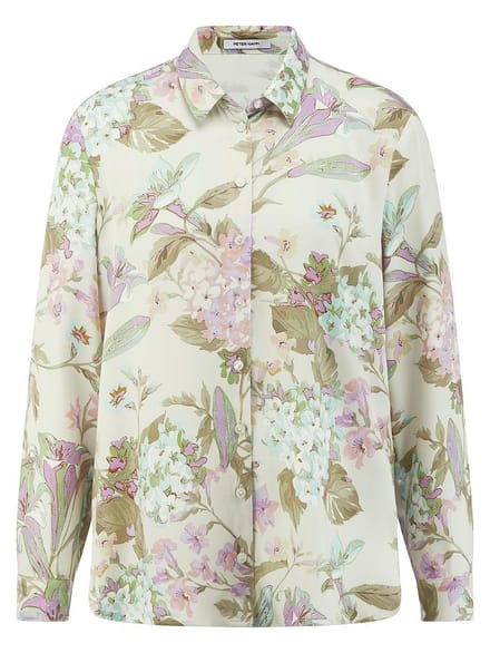 Lange blouse Van Peter Hahn wit