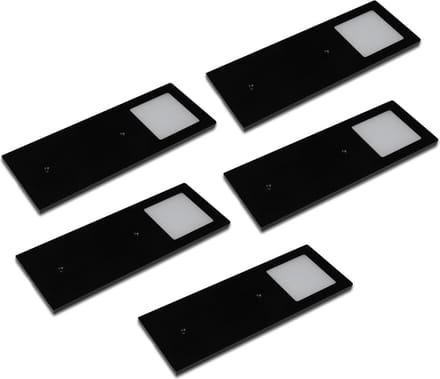Hera Eco Pad F Ledset Dynamic LED set van 5 spots zwart