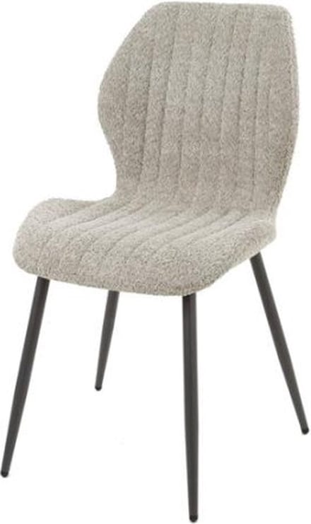 Eetkamerstoel Cyprus bouclé - zandkleur - eetkamerstoelen set van 4