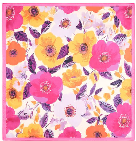 Zomersjaal met bloemenmotief