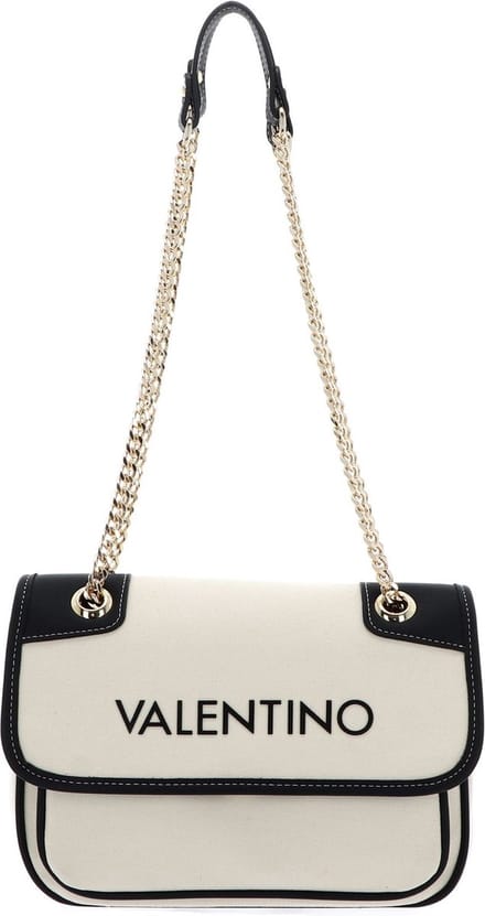 VALENTINO schoudertas Leith Re Flap Bag Naturale / Nero crème