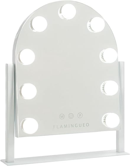 Verlichte Make-up Spiegel met 9 LED's en 3 Lichtmodi