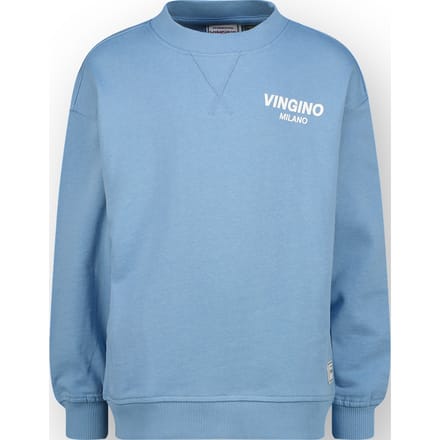 Vingino Boys Crewneck Basic Sweater Dusk Blue Taglia: 8 | Maglioni Outlet | kids | Blu