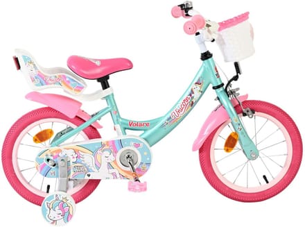 Volare Unicorn Kinderfiets - Meisjes - 14 inch - Groen