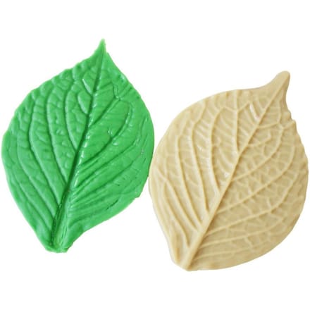 5 Pièces Moule Feuille DIY Moule à Gâteau Silicone pour Cuisson Fondant Cupcake Dessert green