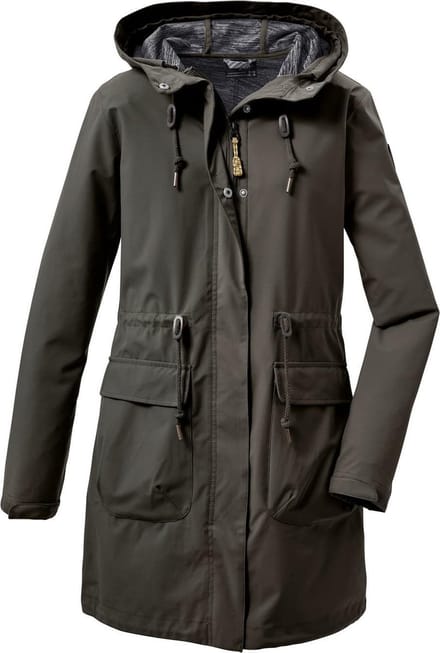 Functionele dames parka Killtec donkergroen - maat 42
