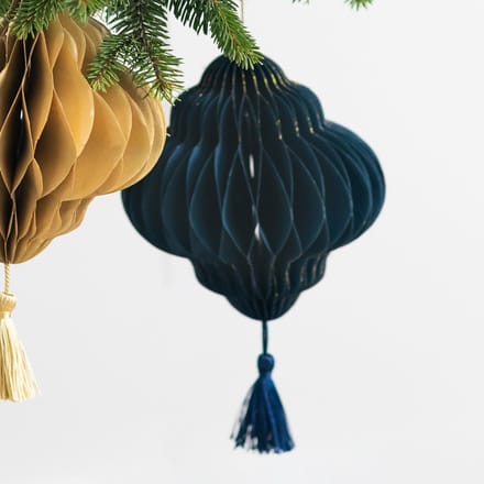 Kersthanger Navy - 21,5 CM